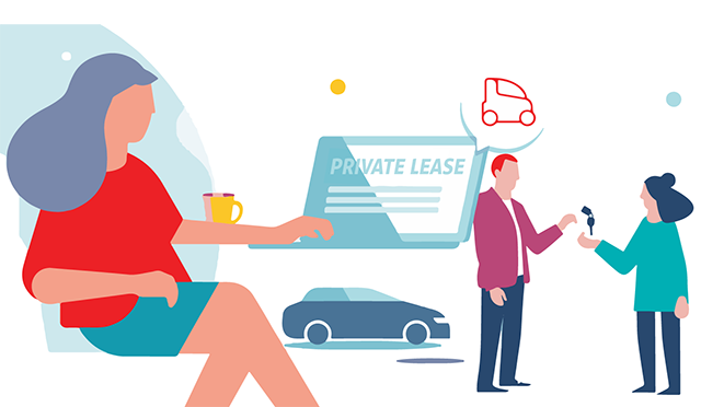 Autodealillustratie Private Lease